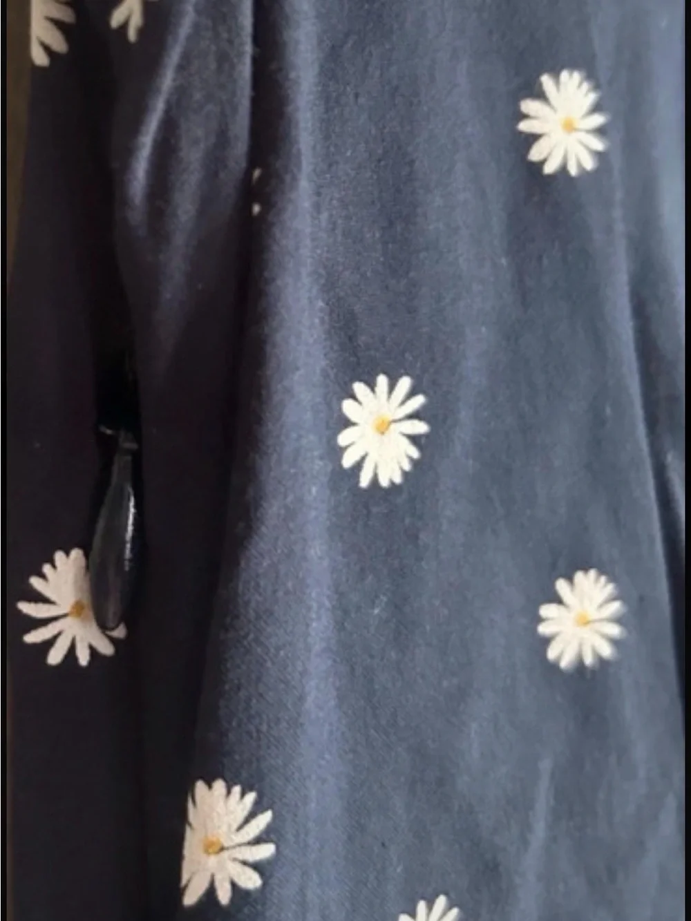 Old Navy Navy Blue Daisy Scoop Neck Midi Dress